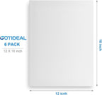 GOTIDEAL Stretched Canvas, 12x16 Inch Set of 6, Primed White - Image 2