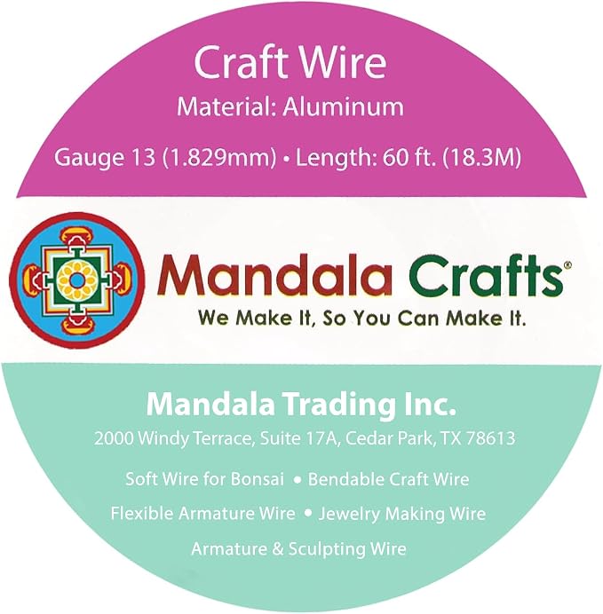 Mandala Crafts 13 Gauge Pastel Anodized Aluminum Craft Wire, 240 FT | Colored - Image 3