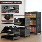 UAMFURI Stackable Storage Bins, 672QT Collapsible Drawers - Image 6