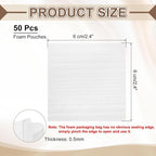 uxcell 50 Pcs Cushion Foam Pouches, Photo Frame - Image 2