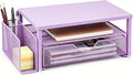 Spacrea Desk Organizer and Accessories, Computer Monitor Stand Riser by Spacrea