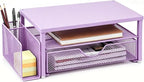 Spacrea Desk Organizer and Accessories, Computer Monitor Stand Riser by Spacrea