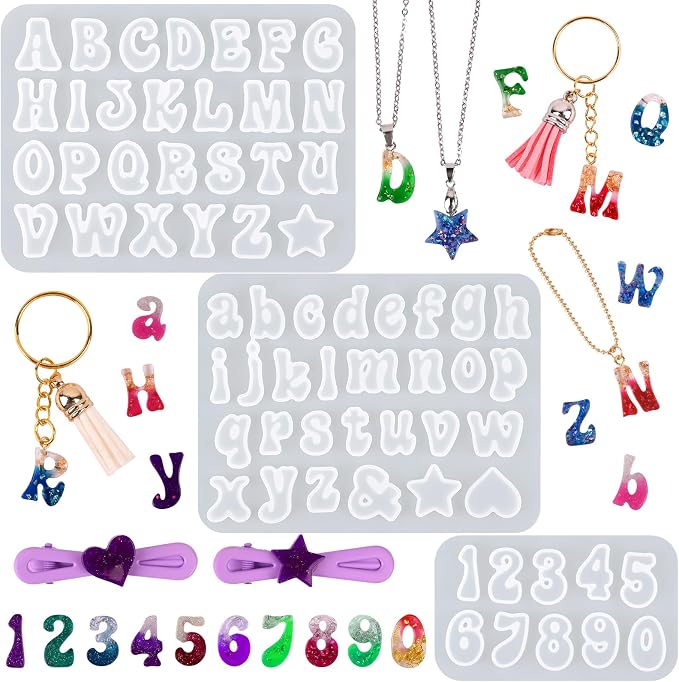 Actvty Mini Alphabet Resin Molds by Actvty