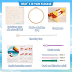 Sailboat Punch Needle Kit for Beginners, Crochet Kit for Adult, Home Decor - Image 5
