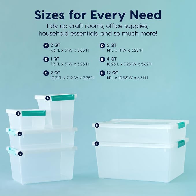 IRIS USA 2 Qt. Craft Storage Bins - Image 4