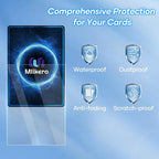 500 Count Card Sleeves – Matte Clear Trading Card Sleeves, Polypropylene - Image 3