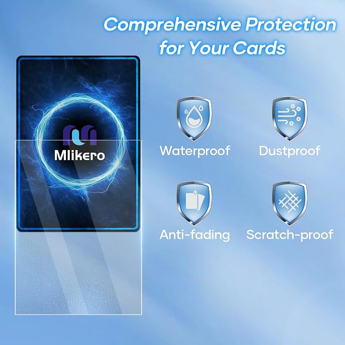500 Count Card Sleeves – Matte Clear Trading Card Sleeves, Polypropylene - Image 3