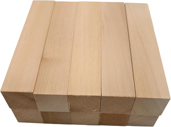 10PCS Basswood Carving Blocks, Whittling Wood Carving Kit, Unfinished Wooden - Image 3