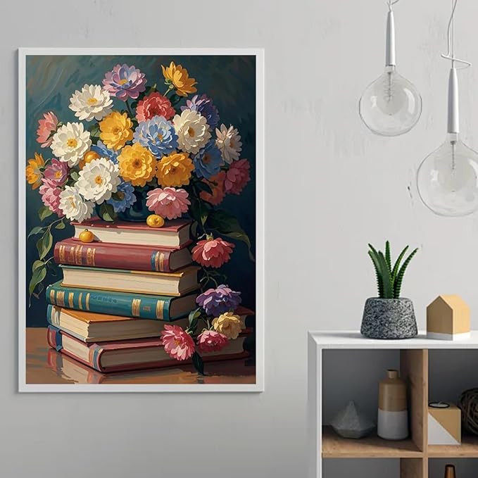 RYMILIE Diamond Art Kits for Adults, Vintage Book 5D Diamond Painting Kits for - Image 3