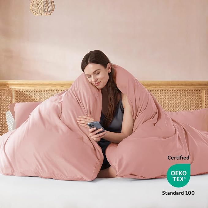 Nestl Blush Pink Duvet Cover King Size - Image 3