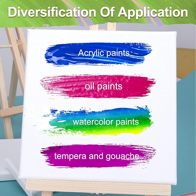 4 Packs Stretched Canvases for Painting - Image 3