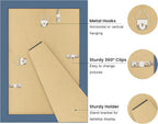 4x6 Picture Frame with Real Glass, Wooden cute 4 x 6 Photo Frame with Wavy Mat - Image 4