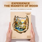 Wooden Puzzles for Adults Fantasy Castle Waterfall Driftwood Puzzles 240 Pieces - Image 9