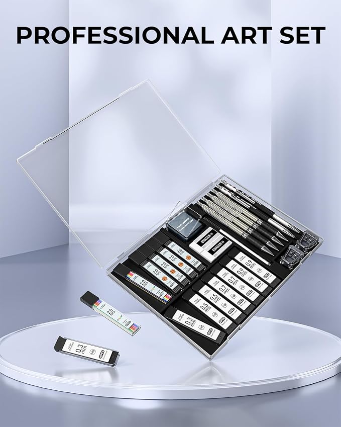 Four Candies 27PCS Metal Mechanical Pencil Set, Art Supplies - Image 5
