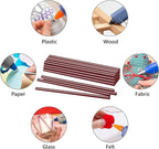 Manarty Wine Red Hot Glue Sticks, All Temperature Adhesive EVA Glue Sticks - Image 6