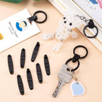 OIIKI 200Pcs Plastic Keychain Clips, Keys Rings, Jewelry Making Crafts - Image 3