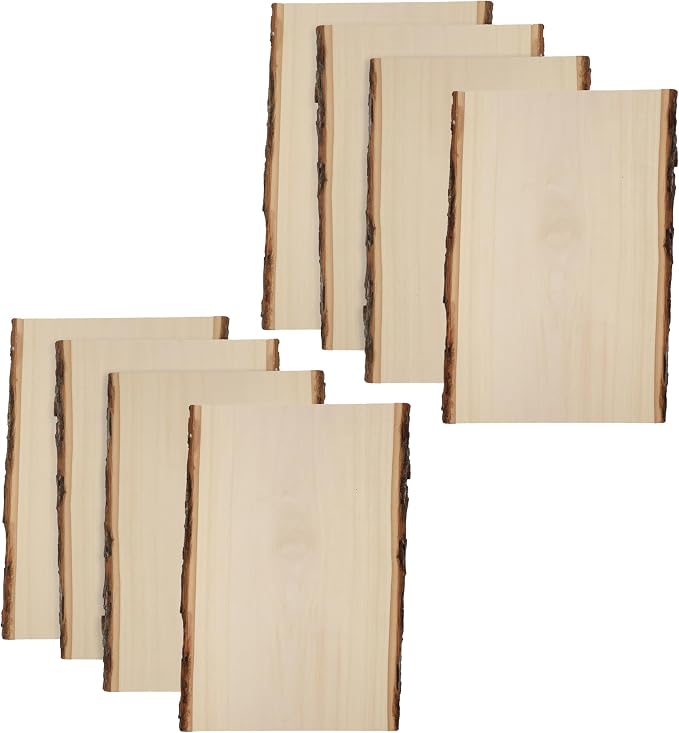 Foggy Bottom Woodworks LLC Premium Basswood Live Edge Wood Planks, Value Pack - Image 3