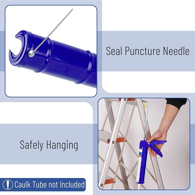Bates- Caulking Silicone Gun, 10:1 Thrust Ratio, Hand Caulking Guns, No Drip - Image 3