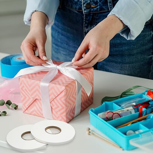 Tatuo 2 Rolls Double Sided Foam Tape PE Foam Tape Sponge Soft Mounting Adhesive - Image 6