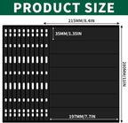 10 Sheets 20 Pages Postage Stamp Album Pages, 7 Pockets 7.7X 1.35in Stamp - Image 2