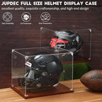 JupDec Football Helmet Display Case, Full Size Acrylic Baseball Motorcycle - Image 6