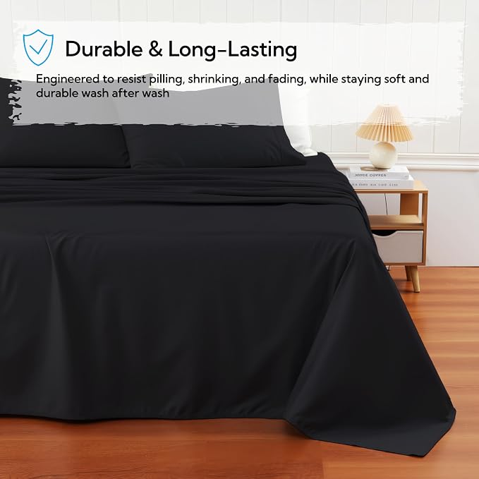 Cotton Flat Sheets Only, 600 TC 100% Cotton Flat Sheet Top Sheet Only, King - Image 5