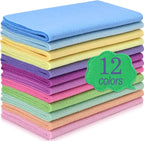 12 Rolls 8"x35" 1.4mm Thick Soft Felt Fabric Sheet 12 Assorted Macaron Series by MITINU