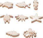 48PCS Unfinished Wood Ocean Animal Cutouts - Image 8