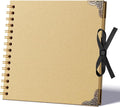 Scrapbook Album 8 Inch 30 Sheets 60 Pages, Kraft Paper Cover DIY Photo Album by Hiwhy
