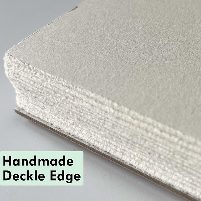 tumuarta Deckle Edge Paper Sketchbook, 92 LB, 150 GSM, 80 Sheets Mixed Media - Image 3