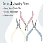 Mr. Pen- Pliers for Jewelry Making, 3 Pack, Chain Nose | Round Nose Pliers Set - Image 2