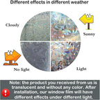 Bloss Rainbow Window Privacy Film Stained Glass Window Film 3D Decorative - Image 5