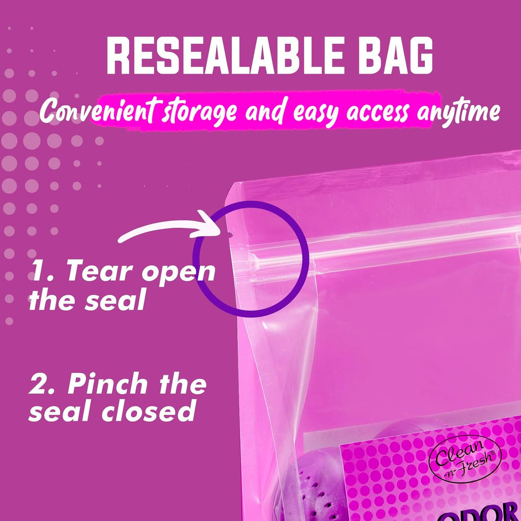 4 Pack Baking Soda Deodorizers, Lavender Scent Shoe Deodorizer Balls, Air Freshener for Home, Odor Eliminator for Closets Bathroom Pets, Up to 80 Days