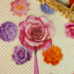 56Pcs Flower Stickers Transparent Aesthetic Flowers Stickers - Image 2