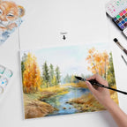 Fuumuui Watercolor Paper Block 11x15 Inch, Smooth Surface 100% Cotton - Image 8