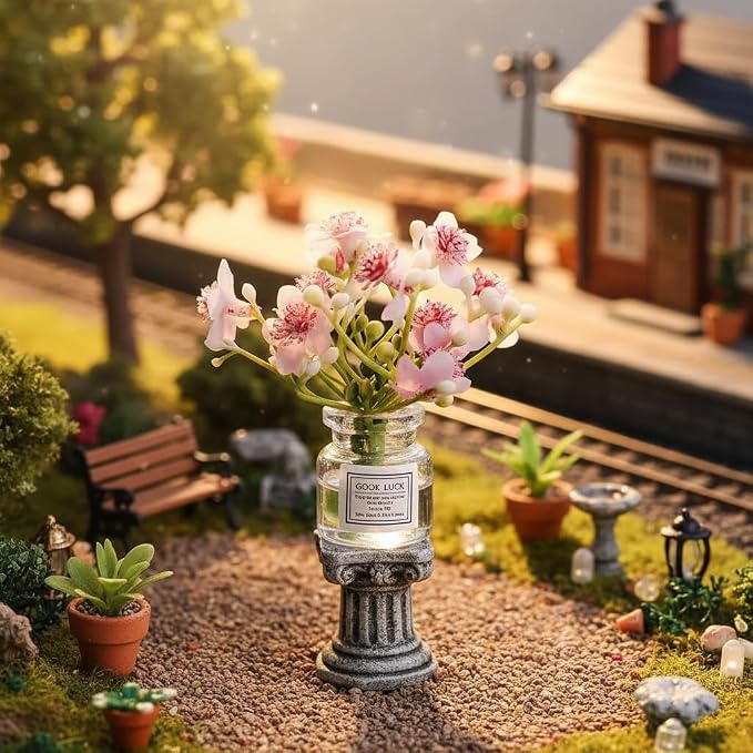 1Pc Miniature Flowers in Vase Set - Image 8