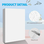 LuckyFoam White 4 Pack 12x7.5x2 inch Foam Sheets 2 Inch | Polystyrene - Image 4