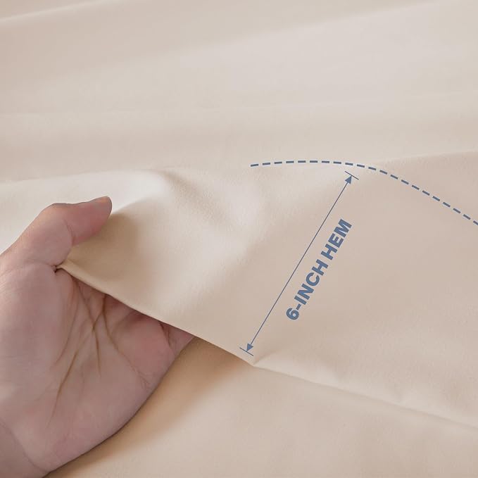 Lavisun Flat Sheets 2 Pack, Hotel Quality Flat Bed Sheets, Brushed Microfiber - Image 3