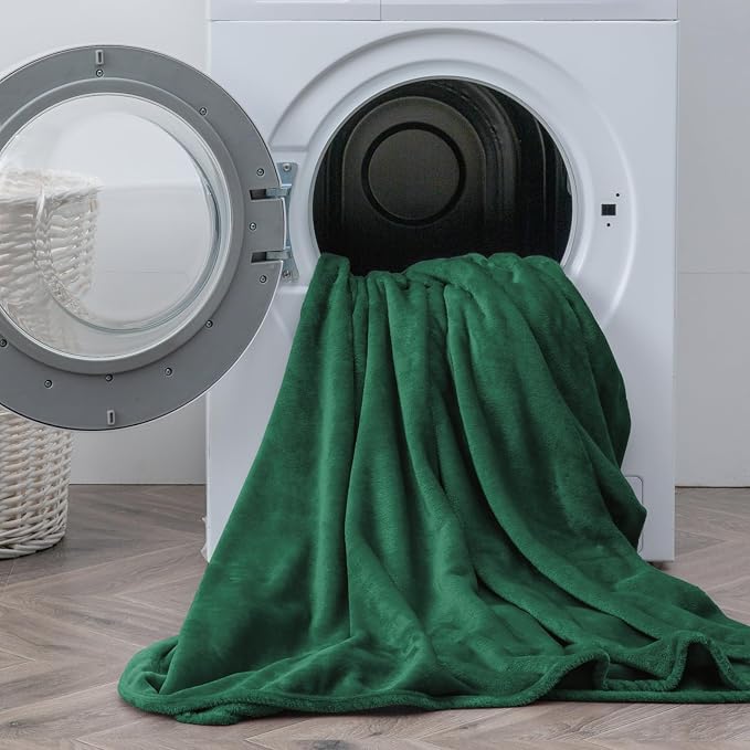 BEDELITE Flannel Sheets King Size Dark Green - Image 8