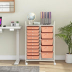 Giantex 15 Drawers Rolling Cart, Classroom Organizers, Storage Cart - Image 2