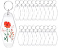 Yoption 20pcs Blank Motel Keychain Bulk by Yoption