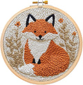 Punch Needle Kit for Beginners – Fox Design Punch Stitching Kit for Adults by Unknown