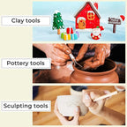 Jetmore 12 Pack Clay Tools Kit, Pottery Tools & Sculpting Tools, Polymer - Image 4