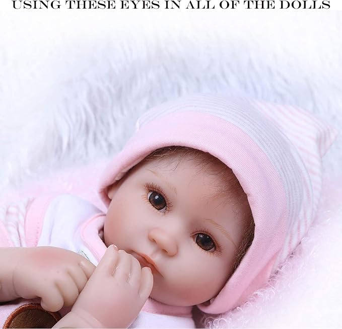8 Pairs of 4 Colors 22mm Half Round Realistic Acrylic Eyes - Image 4