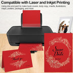 Joyberg Red Cardstock 8.5 x 11, 230gsm Cover Cardstock Paper, 85 Lb Heavy Card - Image 4
