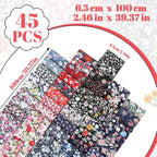45PCS Fabric Jelly Rolls, Jelly Roll Fabric Strips - Image 2