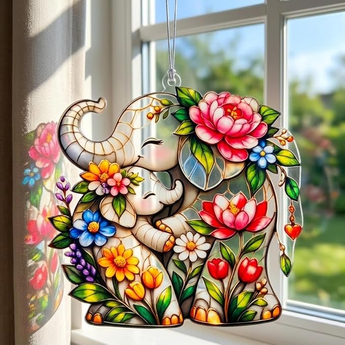 Gifts for Women Acrylic Elephant Ornament - Image 4