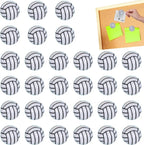 35 Pack Sport Ball Push Pins Volleyball Thumb Tacks Mini Cute Volleyball by Unknown