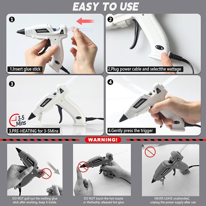 Halobios Mini Dual Temp Hot Glue Gun - Image 7