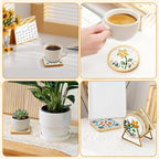 5 Sets DIY Mosaic Kits for Adults Women, Mixed Color Glass Mosaic Tiles Craft - Image 4